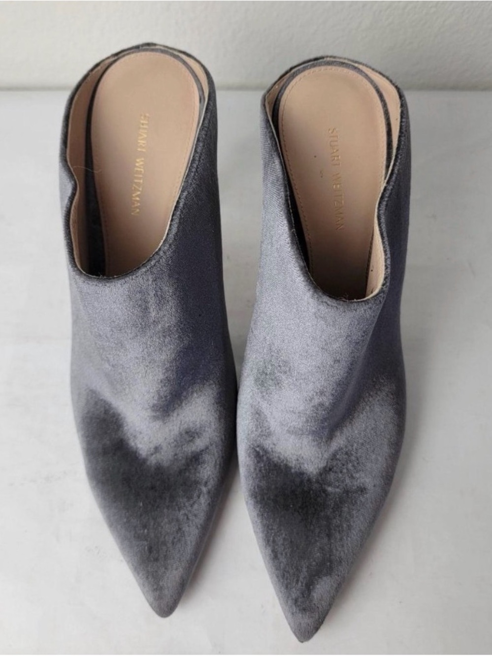 Stuart Weitzman Camila Velvet Mule